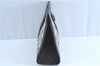 Authentic GUCCI Sherry Line Clutch Bag Purse GG PVC Leather Navy Blue H9071