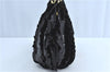 Authentic PRADA Nylon Enamel Shoulder Tote Bag Black H9073