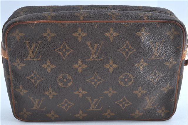 Auth Louis Vuitton Monogram Compiegne 23 Clutch Hand Bag M51847 LV H9076