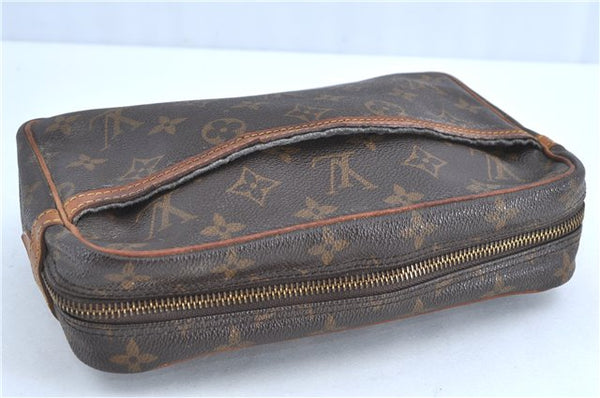 Auth Louis Vuitton Monogram Compiegne 23 Clutch Hand Bag M51847 LV H9076