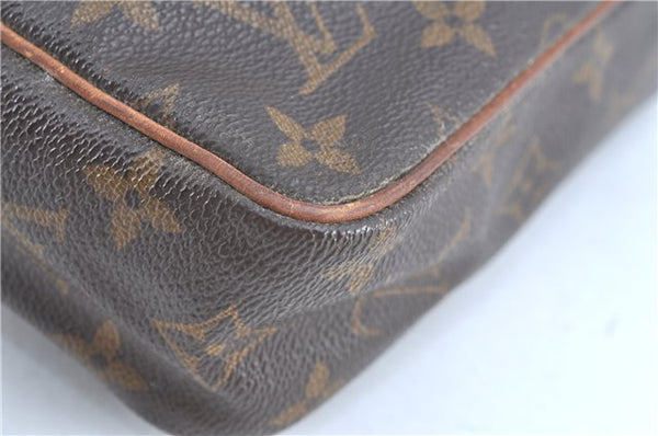 Auth Louis Vuitton Monogram Compiegne 23 Clutch Hand Bag M51847 LV H9076