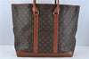 Auth Louis Vuitton Monogram Sac Weekend GM Vintage Tote Hand Bag M42420 LV H9077