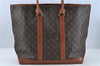 Auth Louis Vuitton Monogram Sac Weekend GM Vintage Tote Hand Bag M42420 LV H9077