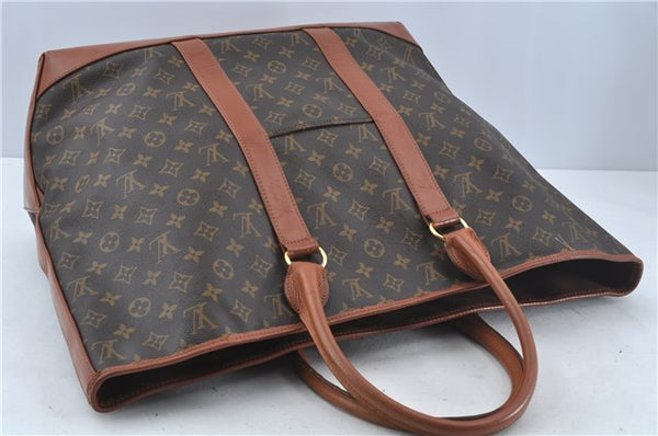 Auth Louis Vuitton Monogram Sac Weekend GM Vintage Tote Hand Bag M42420 LV H9077