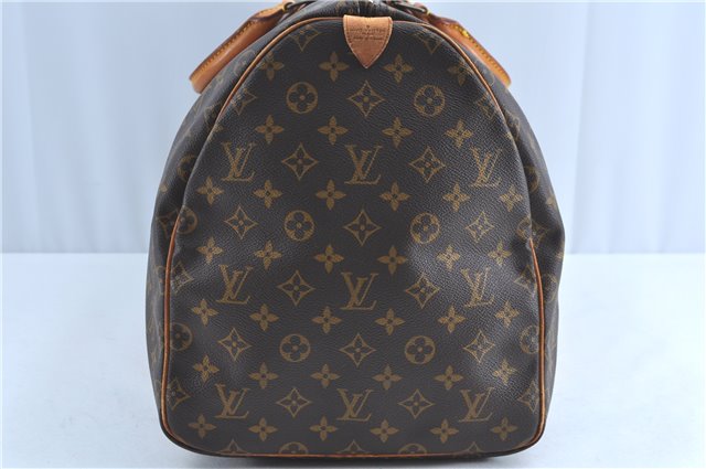 Authentic Louis Vuitton Monogram Keepall 55 Boston Bag M41424 LV H9084