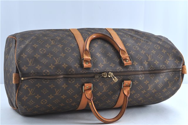 Authentic Louis Vuitton Monogram Keepall 55 Boston Bag M41424 LV H9084