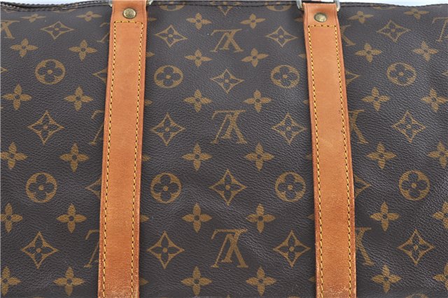 Authentic Louis Vuitton Monogram Keepall 55 Boston Bag M41424 LV H9084