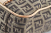 Authentic FENDI Zucchino Shoulder Tote Bag Canvas Leather Brown H9085