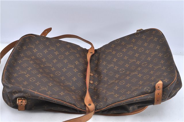 Auth Louis Vuitton Monogram Saumur 35 Shoulder Cross Body Bag M42254 LV H9086