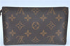 Authentic Louis Vuitton Monogram Pouch For Bucket PM LV Junk H9088