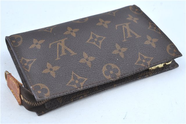 Authentic Louis Vuitton Monogram Pouch For Bucket PM LV Junk H9088