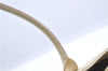 Authentic BURBERRY Vintage Leather Shoulder Bag Ivory H9092