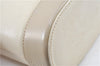 Authentic BURBERRY Vintage Leather Shoulder Bag Ivory H9092