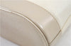Authentic BURBERRY Vintage Leather Shoulder Bag Ivory H9092