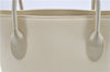 Authentic BURBERRY Vintage Leather Shoulder Bag Ivory H9092