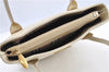 Authentic BURBERRY Vintage Leather Shoulder Bag Ivory H9092