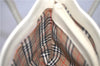 Authentic BURBERRY Vintage Leather Shoulder Bag Ivory H9092
