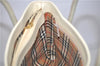 Authentic BURBERRY Vintage Leather Shoulder Bag Ivory H9092