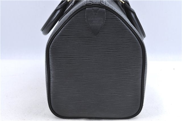 Authentic Louis Vuitton Epi Speedy 25 Hand Bag Black M59032 LV H9093