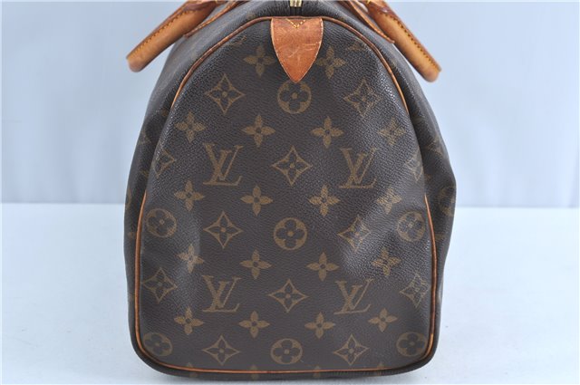 Authentic Louis Vuitton Monogram Speedy 35 Hand Bag M41524 LV H9095