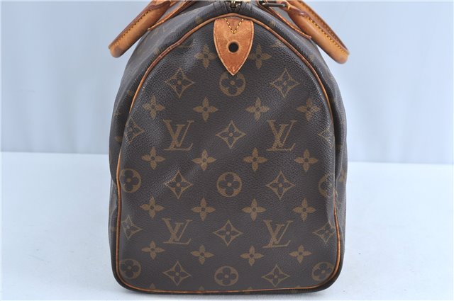 Authentic Louis Vuitton Monogram Speedy 35 Hand Bag M41524 LV H9095