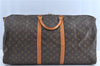 Auth Louis Vuitton Monogram Keepall Bandouliere 60 Boston Bag M41412 LV H9096