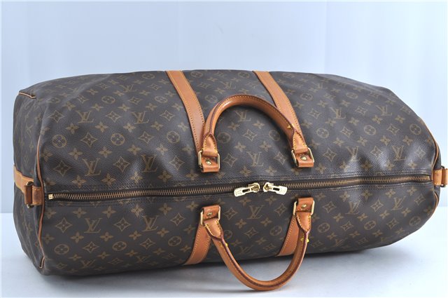 Auth Louis Vuitton Monogram Keepall Bandouliere 60 Boston Bag M41412 LV H9096