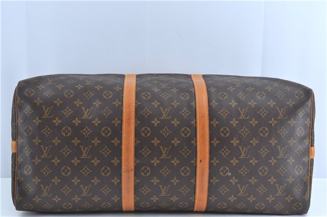 Auth Louis Vuitton Monogram Keepall Bandouliere 60 Boston Bag M41412 LV H9096