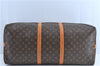 Auth Louis Vuitton Monogram Keepall Bandouliere 60 Boston Bag M41412 LV H9096