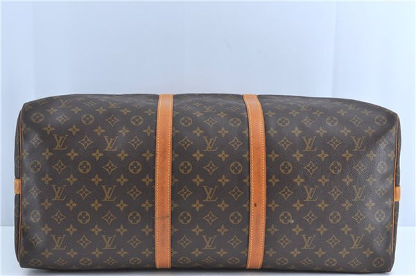 Auth Louis Vuitton Monogram Keepall Bandouliere 60 Boston Bag M41412 LV H9096