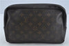 Auth Louis Vuitton Monogram Trousse Toilette 28 Clutch Bag M47522 Junk H9101