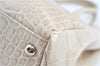 Authentic FURLA Leather Shoulder Tote Bag Ivory H9107