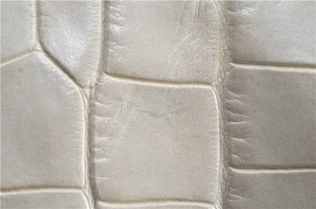 Authentic FURLA Leather Shoulder Tote Bag Ivory H9107