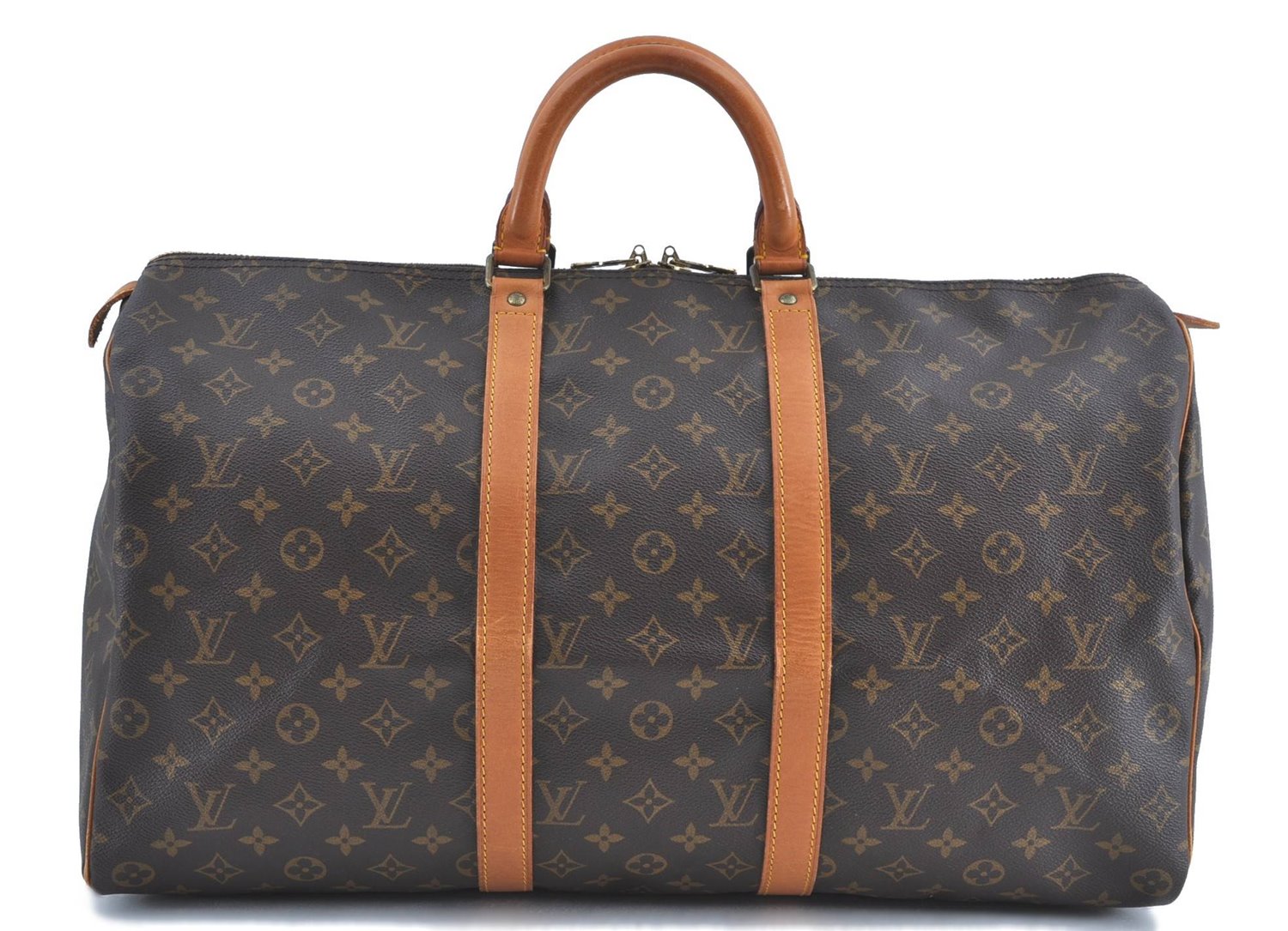 Authentic Louis Vuitton Monogram Keepall 50 Boston Bag M41426 LV H9108