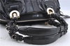 Authentic Chloe Eloise 2Way Shoulder Hand Bag PVC Leather Black Junk H9111