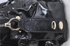 Authentic Chloe Eloise 2Way Shoulder Hand Bag PVC Leather Black Junk H9111