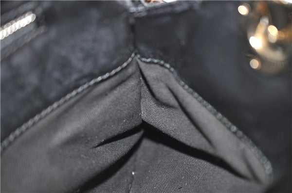 Authentic Chloe Eloise 2Way Shoulder Hand Bag PVC Leather Black Junk H9111