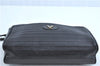 Authentic MARIO VALENTINO Shoulder Cross Body Bag Purse Leather Black H9112