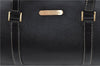 Authentic Burberrys Vintage Leather Hand Bag Purse Black H9116