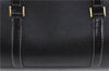 Authentic Burberrys Vintage Leather Hand Bag Purse Black H9116