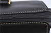 Authentic Burberrys Vintage Leather Hand Bag Purse Black H9116