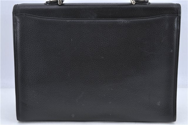 Authentic Burberrys Vintage Leather 2Way Shoulder Brifecase Black H9117