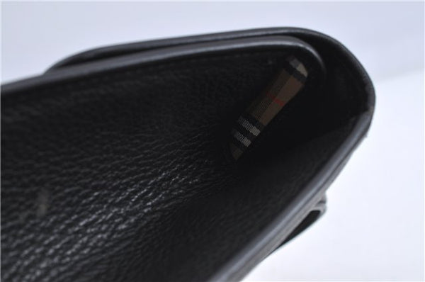 Authentic Burberrys Vintage Leather 2Way Shoulder Brifecase Black H9117