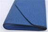 Authentic Louis Vuitton Epi Arts Deco Clutch Bag Blue M52635 LV H9119