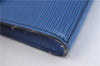 Authentic Louis Vuitton Epi Arts Deco Clutch Bag Blue M52635 LV H9119