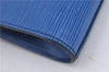 Authentic Louis Vuitton Epi Arts Deco Clutch Bag Blue M52635 LV H9119