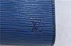 Authentic Louis Vuitton Epi Arts Deco Clutch Bag Blue M52635 LV H9119