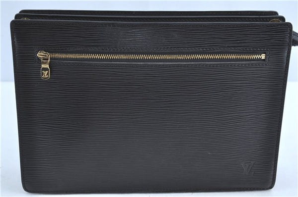 Auth Louis Vuitton Epi Enghien 2Way Shoulder Clutch Bag Black M52112 LV H9120