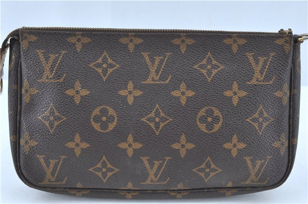 Authentic Louis Vuitton Monogram Pochette Accessoires Pouch M51980 Junk H9121