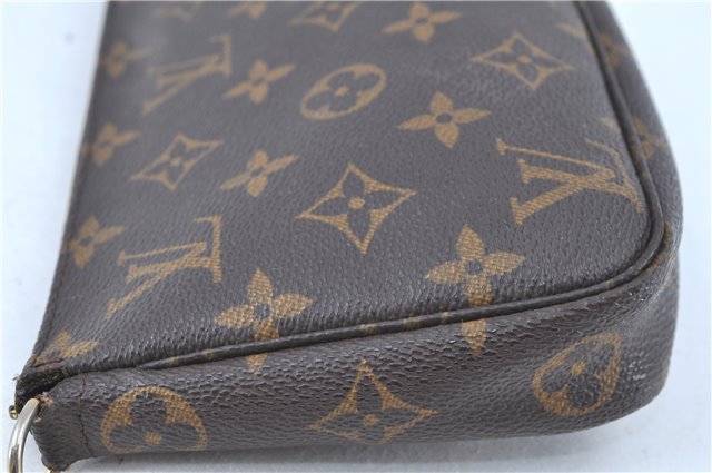 Authentic Louis Vuitton Monogram Pochette Accessoires Pouch M51980 Junk H9121